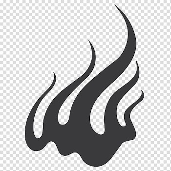Abstract Flames Brush Set, black illustration transparent background PNG clipart