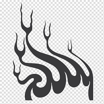 Abstract Flames Brush Set, gray wavy graphic transparent background PNG clipart