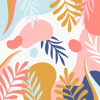 Abstract floral background in flat design Free Vector