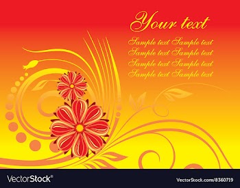 Abstract floral background vector image