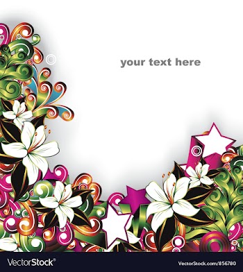 Abstract floral background vector image