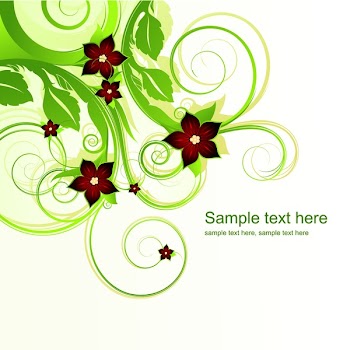abstract floral background with place for your text