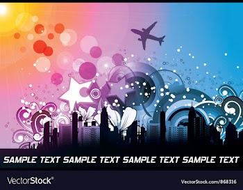 Abstract floral background with rays vector image