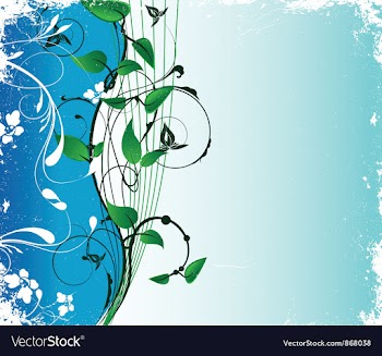 Abstract floral background with space for text vector image