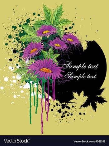 Abstract floral backgroundb vector image