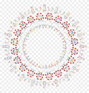Abstract Floral Frame Png - Text Frame No Background