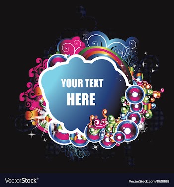 Abstract floral frame vector image