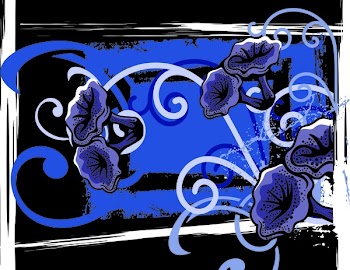 Abstract floral grunge background.