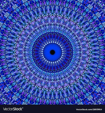 Abstract floral mandala background - circular vector image