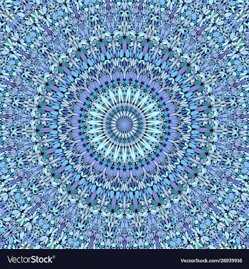 Abstract floral mandala background - circular vector image