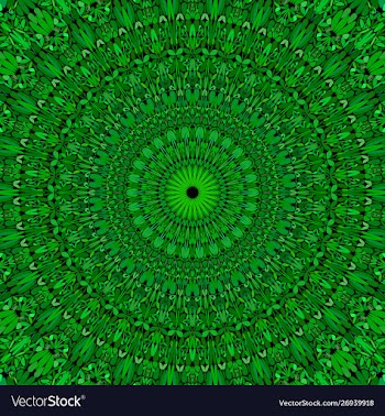 Abstract floral mandala background - circular vector image