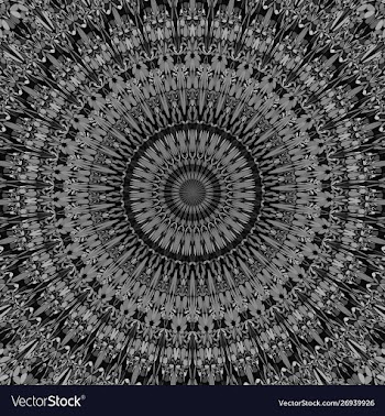 Abstract floral mandala background - circular vector image