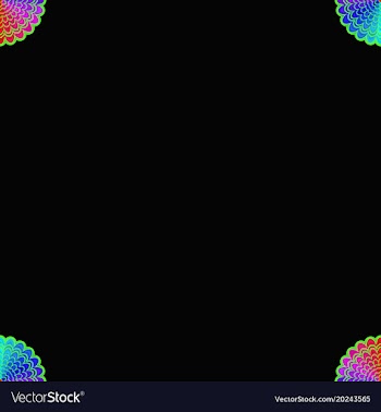 Abstract floral mandala background - love concept vector image