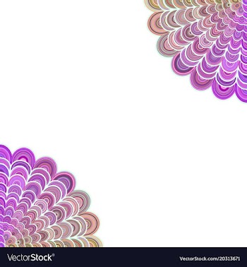 Abstract floral mandala background - love concept vector image