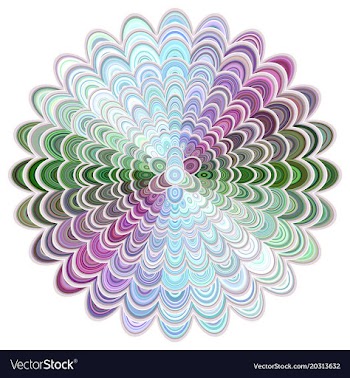 Abstract floral mandala ornament design vector image
