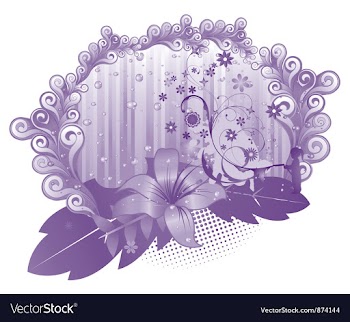 Abstract floral vector image