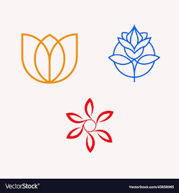 abstract flower icons image