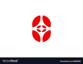 abstract flower logo icon design