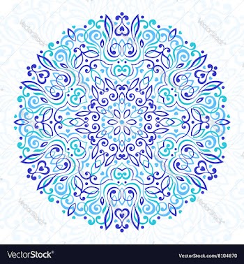  					Abstract Flower Mandala Decorative ethnic element vector image														
