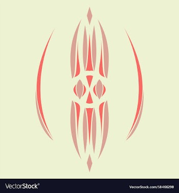 Abstract flower oriental pattern vector image