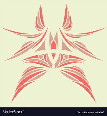 Abstract flower oriental pattern vector image