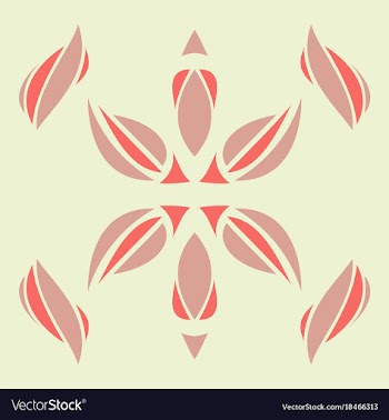 Abstract flower oriental pattern vector image