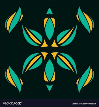 Abstract flower oriental pattern vector image