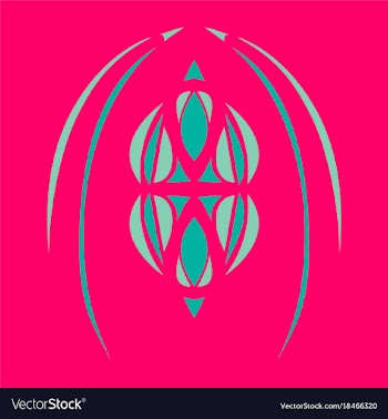 Abstract flower oriental pattern vector image