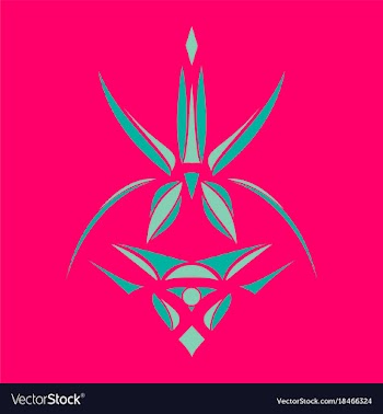Abstract flower oriental pattern vector image