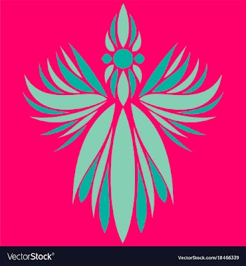 Abstract flower oriental pattern vector image