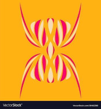 Abstract flower oriental pattern vector image