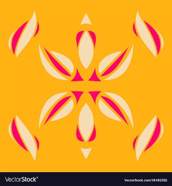 Abstract flower oriental pattern vector image