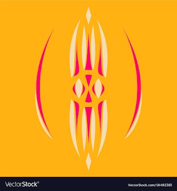 Abstract flower oriental pattern vector image