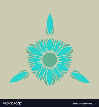 Abstract flower oriental pattern vector image