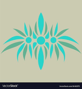 Abstract flower oriental pattern vector image