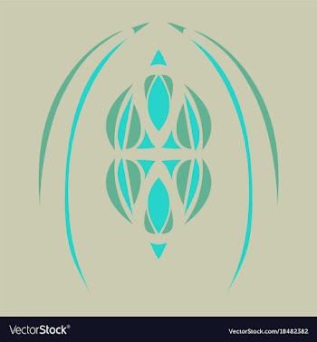Abstract flower oriental pattern vector image