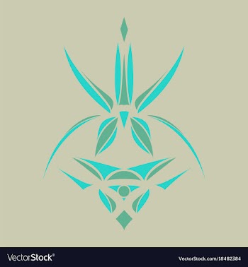 Abstract flower oriental pattern vector image