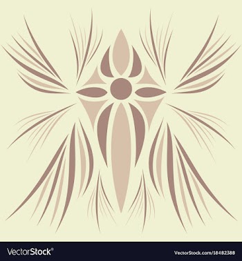Abstract flower oriental pattern vector image