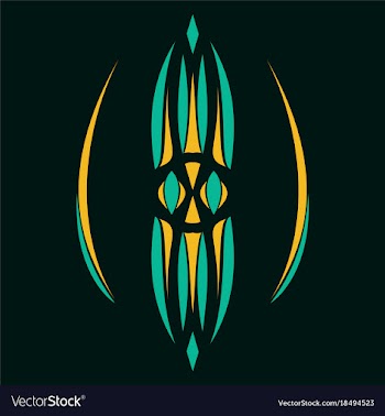 Abstract flower oriental pattern vector image