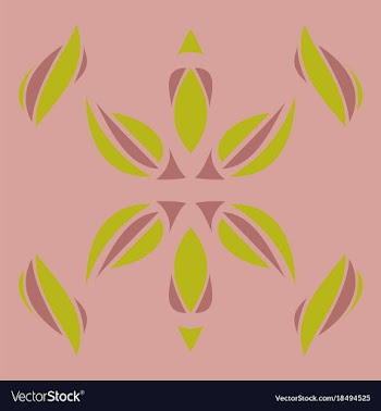 Abstract flower oriental pattern vector image