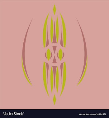 Abstract flower oriental pattern vector image