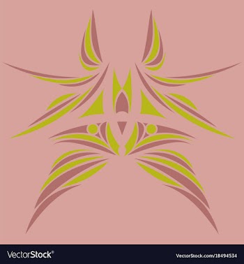 Abstract flower oriental pattern vector image