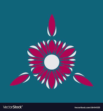 Abstract flower oriental pattern vector image