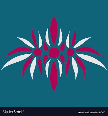 Abstract flower oriental pattern vector image