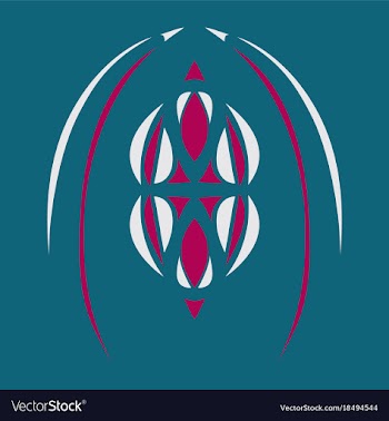 Abstract flower oriental pattern vector image