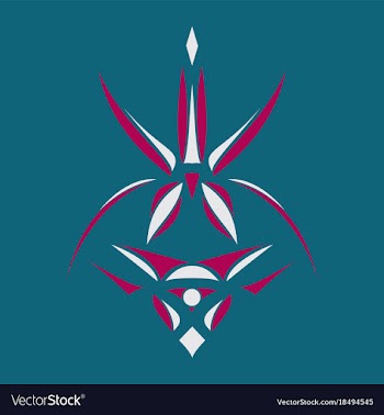 Abstract flower oriental pattern vector image