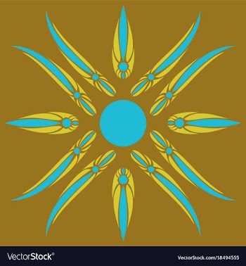 Abstract flower oriental pattern vector image