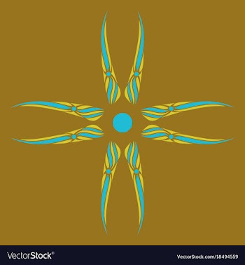 Abstract flower oriental pattern vector image