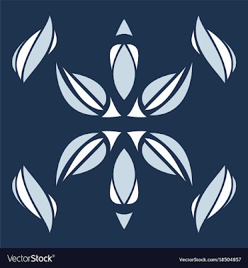 Abstract flower oriental pattern vector image