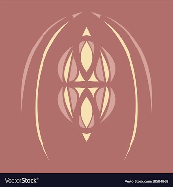 Abstract flower oriental pattern vector image
